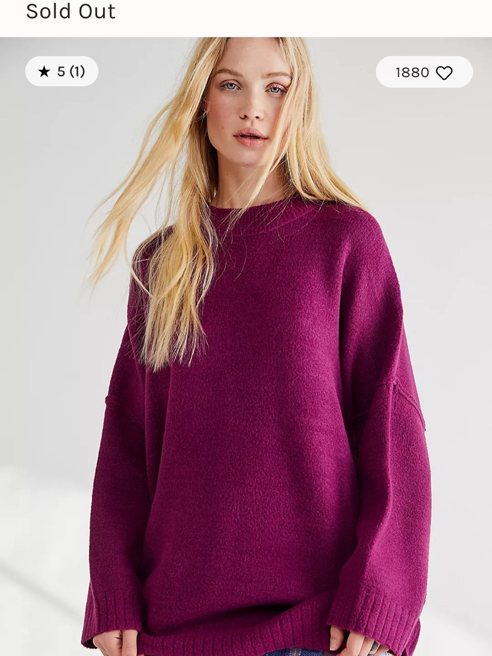 Free People Purple Tunic